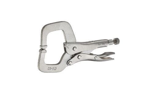 6" Locking C clamp with regular tip